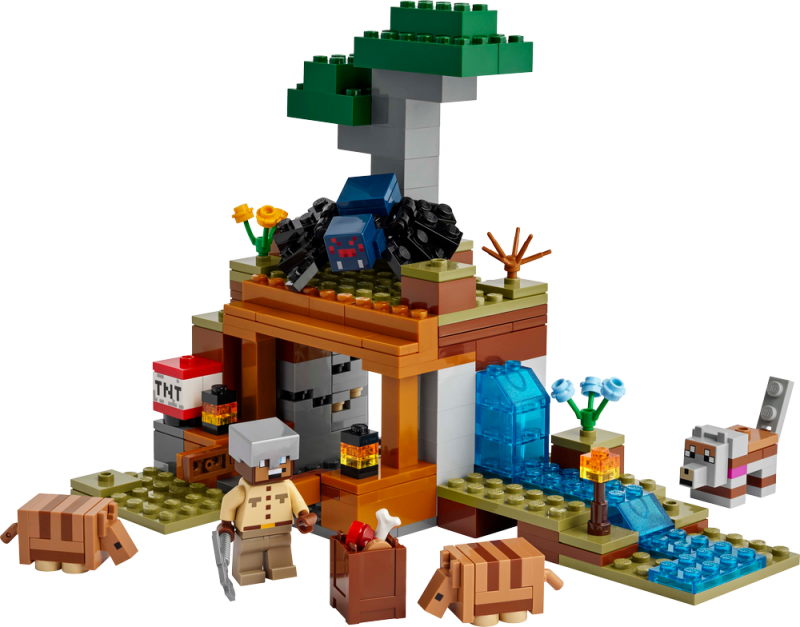 LEGO® Minecraft® 21269 Výprava do dolu a pásovec