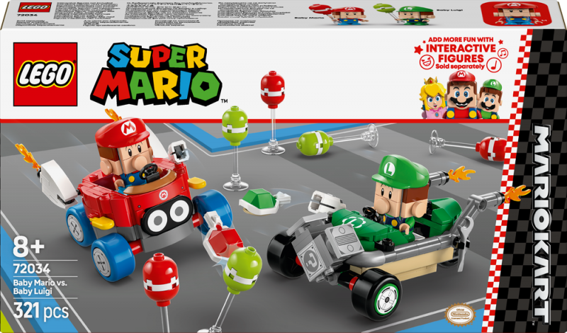 LEGO® Super Mario™ 72034 Mario Kart™ – Baby Mario vs. Baby Luigi