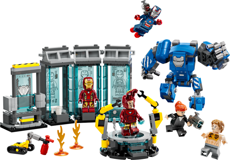 LEGO® │ Marvel 76315 Iron Man a jeho laboratoř: Síň brnění