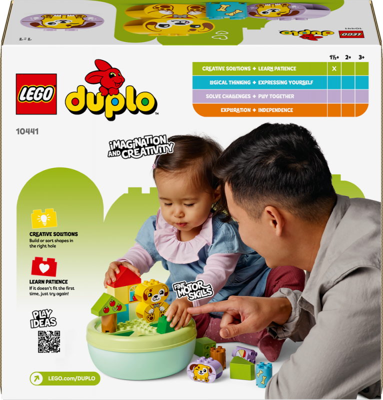 LEGO® DUPLO® 10441 Třídění tvarů: Domeček pro štěňátka