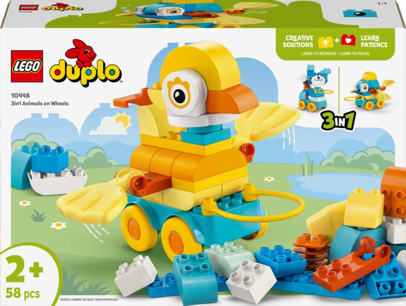 LEGO® DUPLO® 10448 3 v 1: Zvířátka na kolečkách