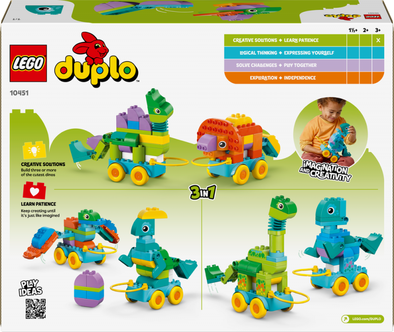 LEGO® DUPLO® 10451 3 v 1: Dinosauři na kolečkách