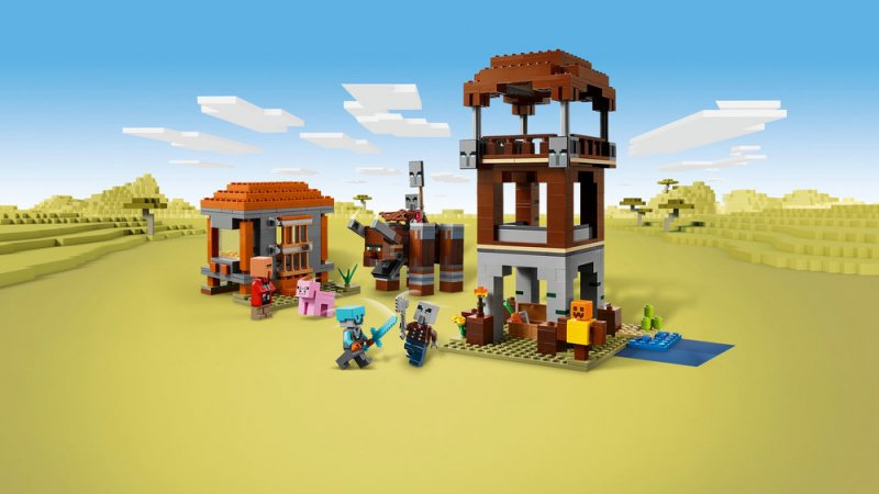 LEGO® Minecraft® 21278 Základna plenitelů a Ničitel