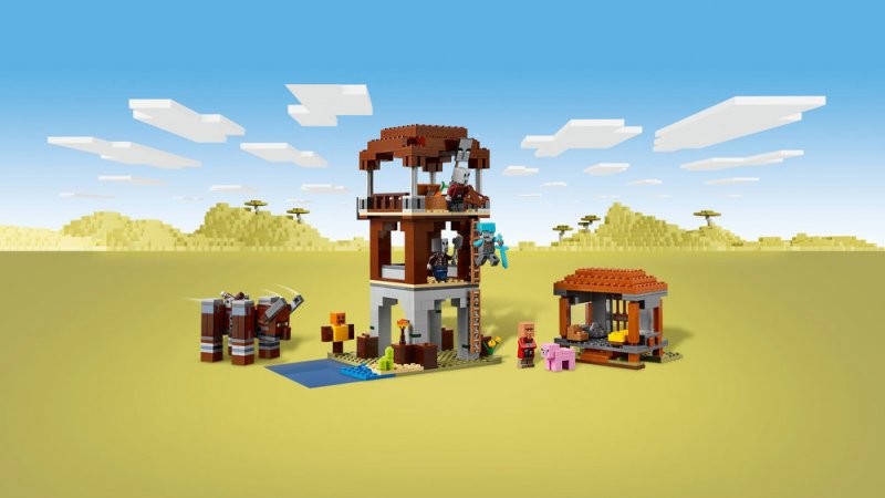 LEGO® Minecraft® 21278 Základna plenitelů a Ničitel