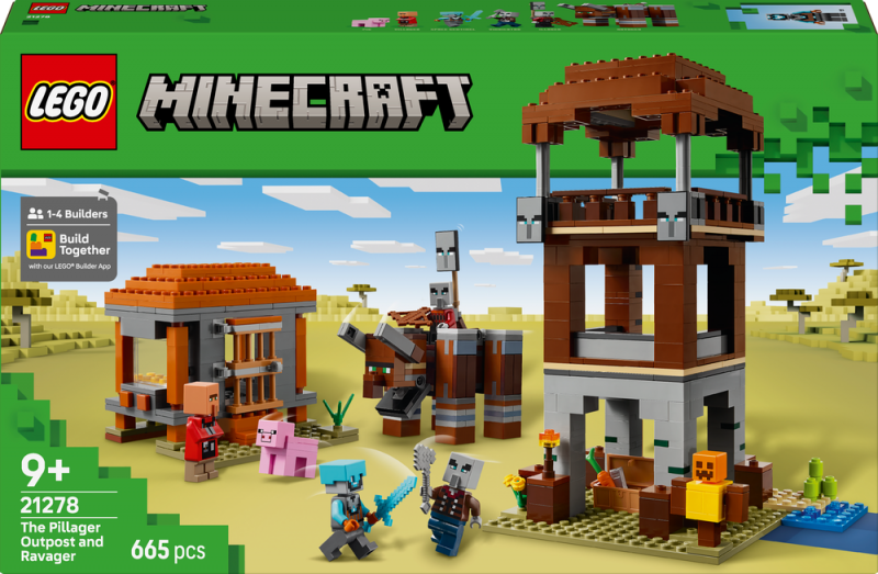 LEGO® Minecraft® 21278 Základna plenitelů a Ničitel