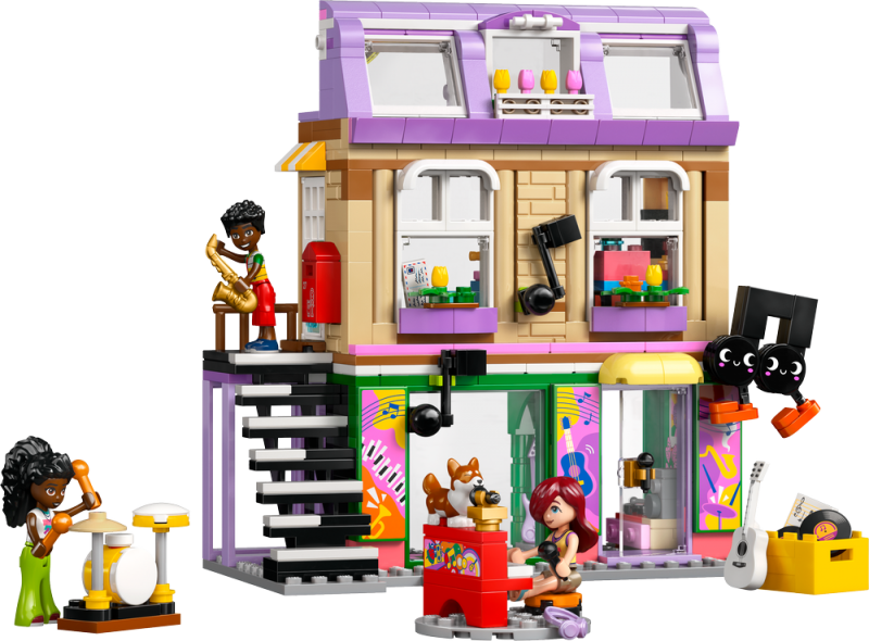 LEGO® Friends 42653 Obchod s hudebninami a byt