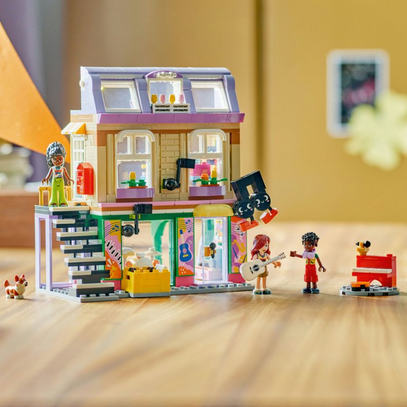 LEGO® Friends 42653 Obchod s hudebninami a byt