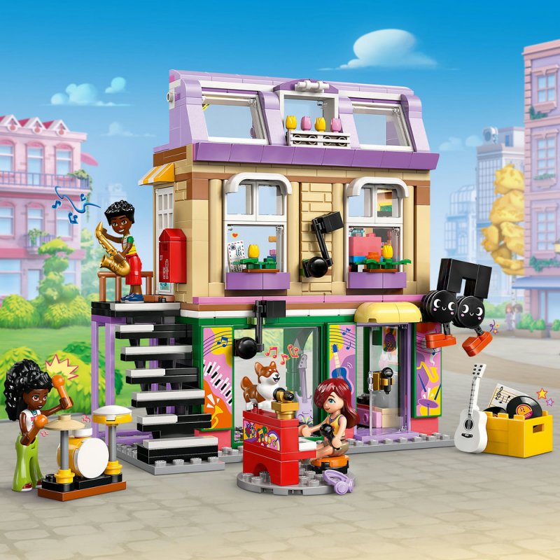 LEGO® Friends 42653 Obchod s hudebninami a byt