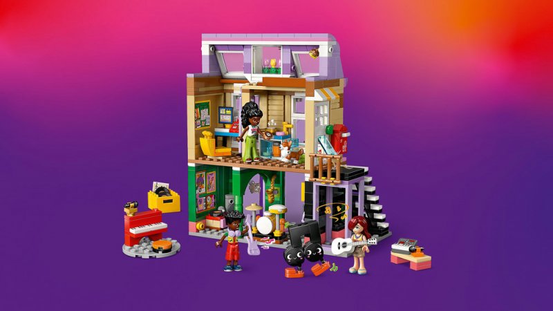 LEGO® Friends 42653 Obchod s hudebninami a byt