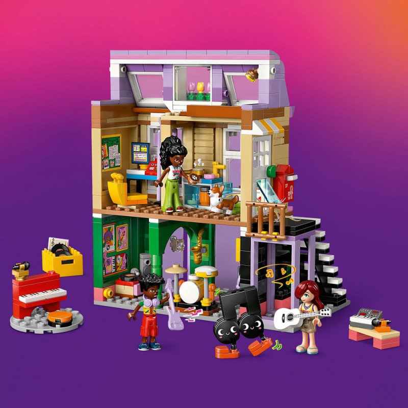 LEGO® Friends 42653 Obchod s hudebninami a byt