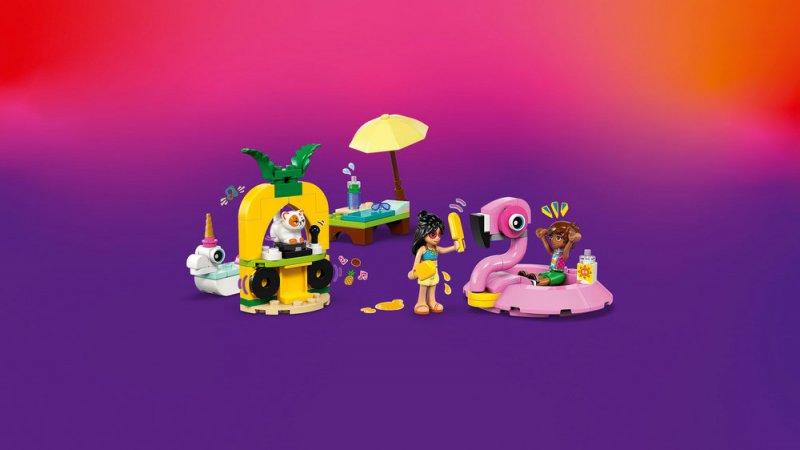 LEGO® Friends 42658 Zábava u bazénu s jednorožcem a plameňákem