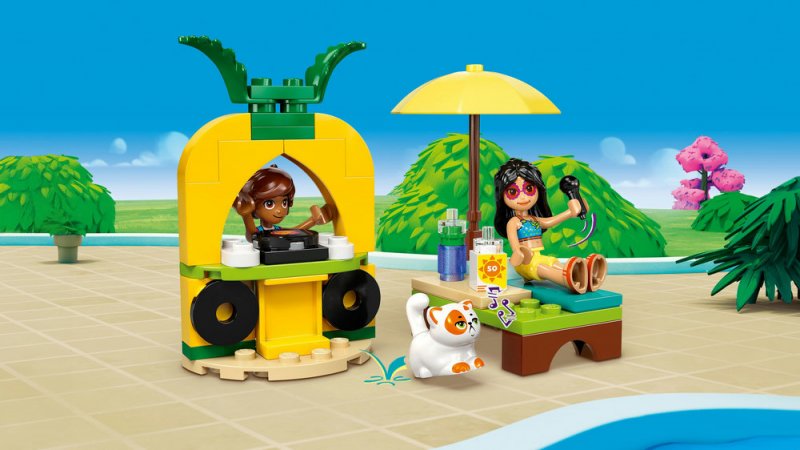 LEGO® Friends 42658 Zábava u bazénu s jednorožcem a plameňákem