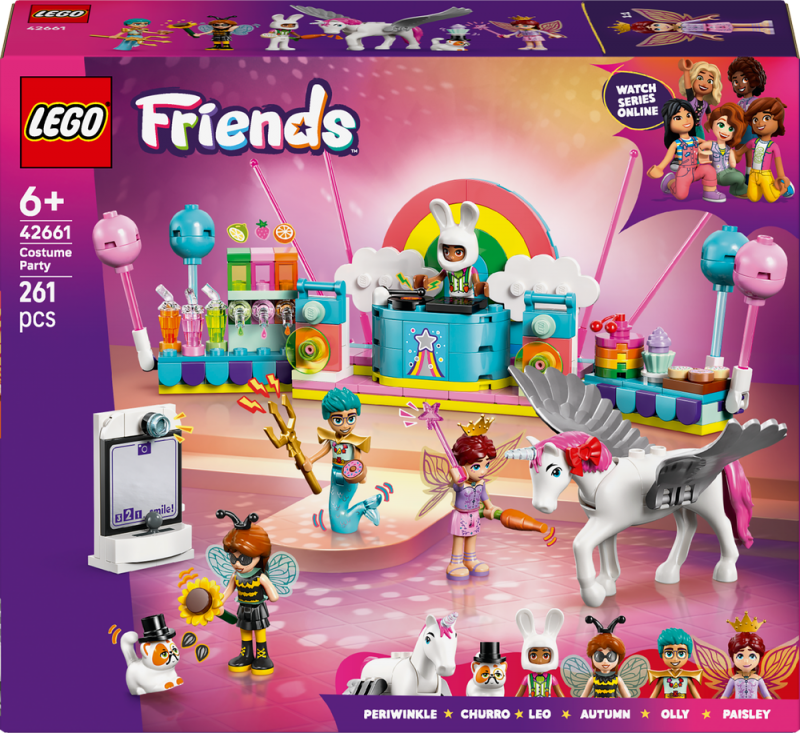 LEGO® Friends 42661 Kostýmová párty s jednorožcem a vílou