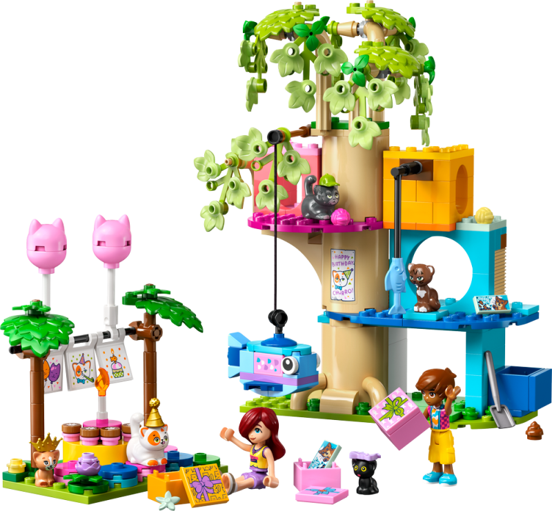 LEGO® Friends 42666 Kočičí narozeninová oslava a dům na stromě