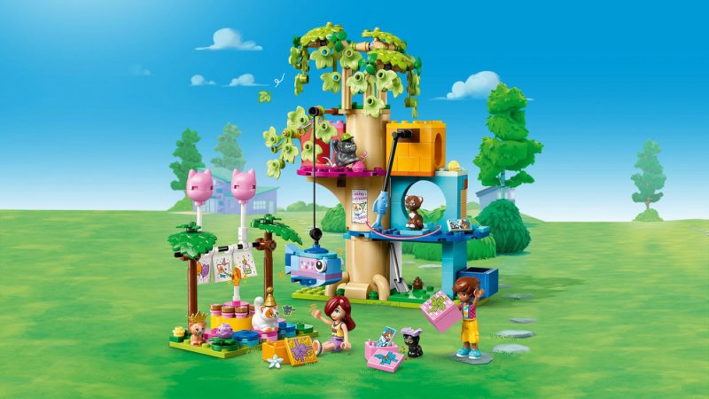 LEGO® Friends 42666 Kočičí narozeninová oslava a dům na stromě
