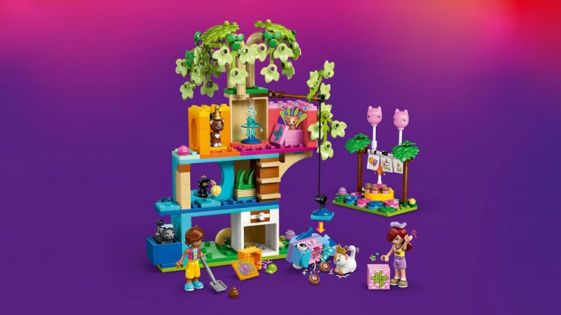 LEGO® Friends 42666 Kočičí narozeninová oslava a dům na stromě