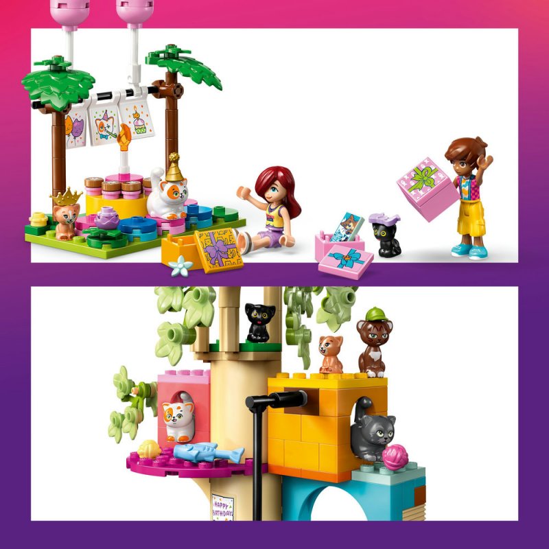LEGO® Friends 42666 Kočičí narozeninová oslava a dům na stromě