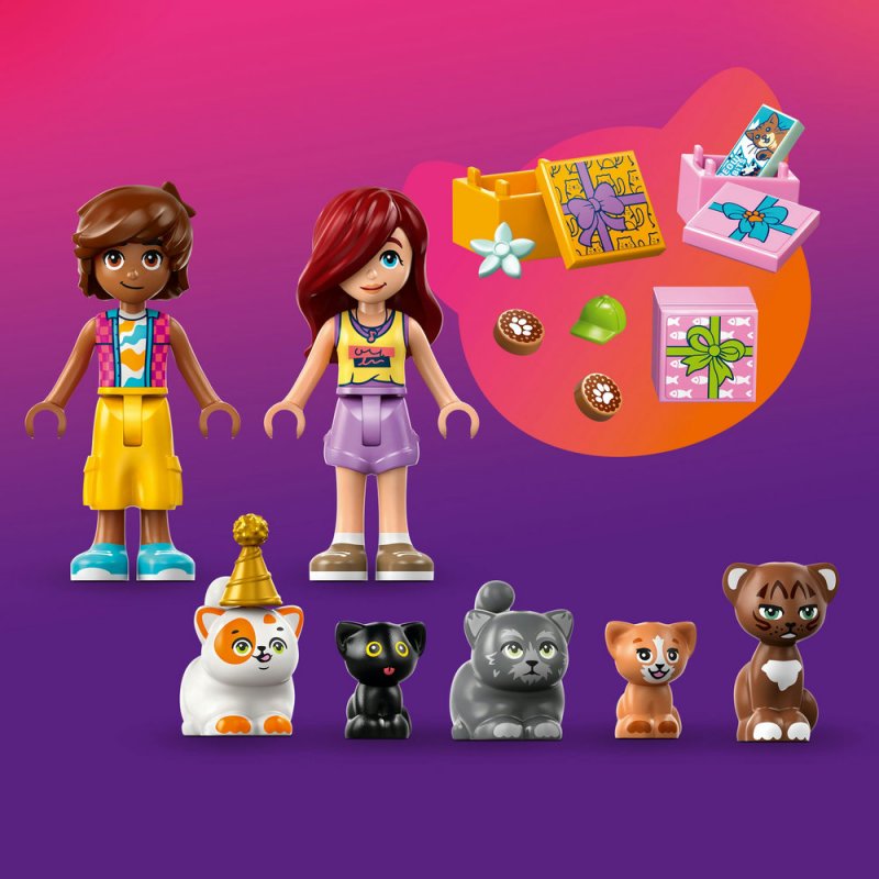LEGO® Friends 42666 Kočičí narozeninová oslava a dům na stromě