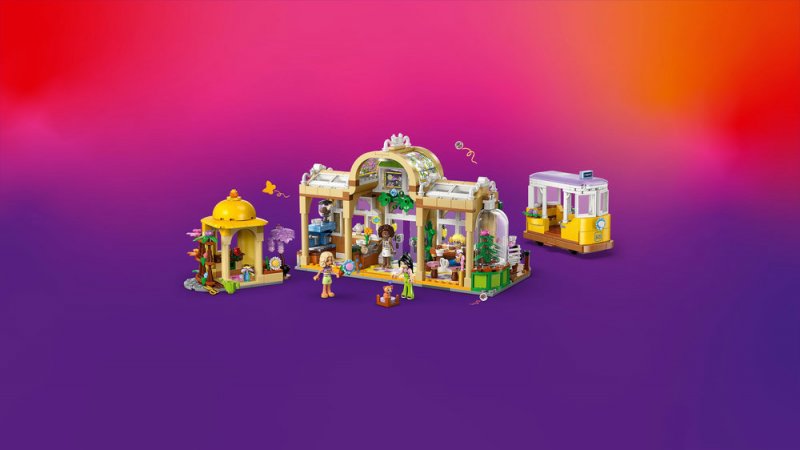 LEGO® Friends 42671 Kavárna plná rostlin a květinářství