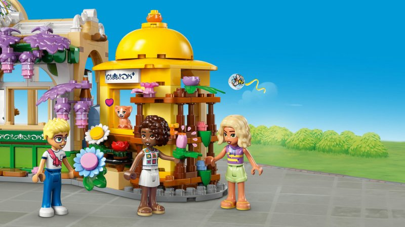 LEGO® Friends 42671 Kavárna plná rostlin a květinářství