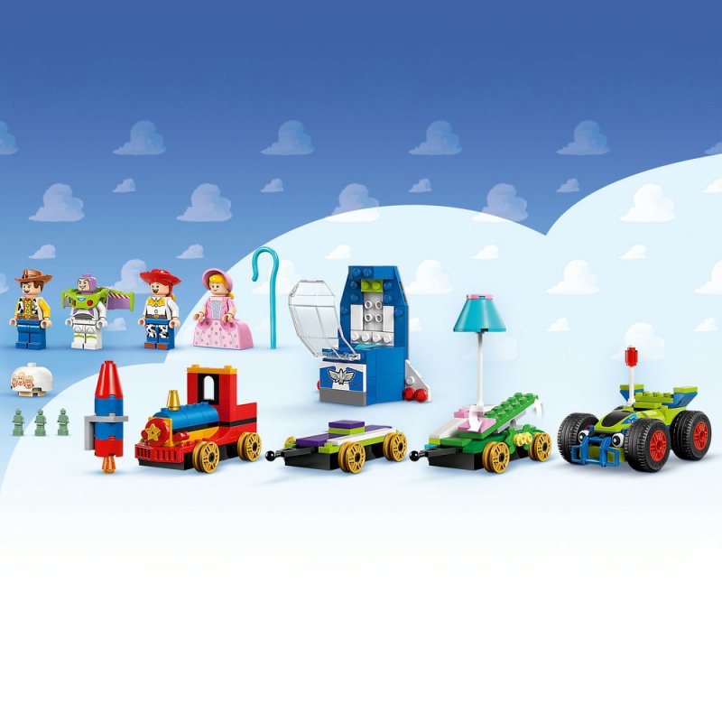 LEGO® │ Disney 43264 Slavnostní vláček a Autíčko z Příběhu hraček
