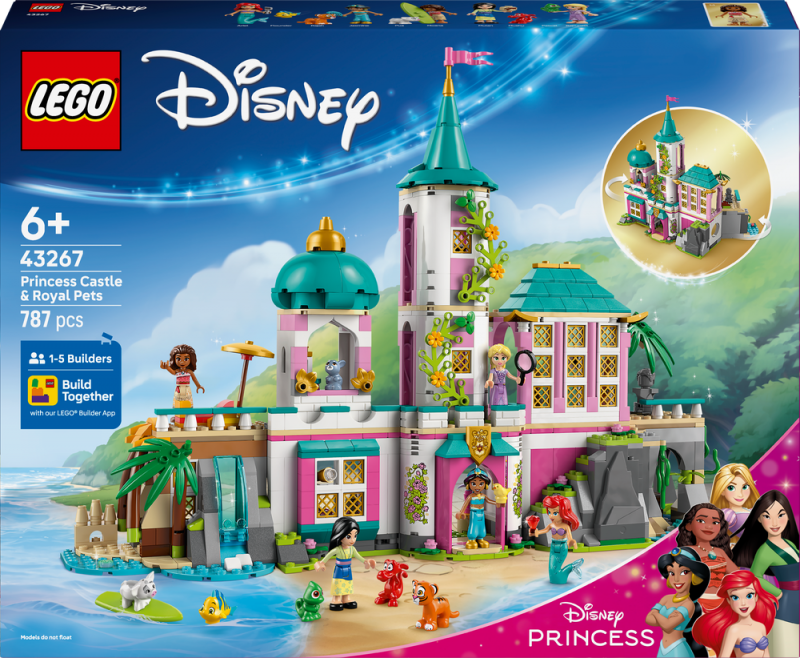 LEGO® │ Disney Princess 43267 Hrad princezen a královští domácí mazlíčci