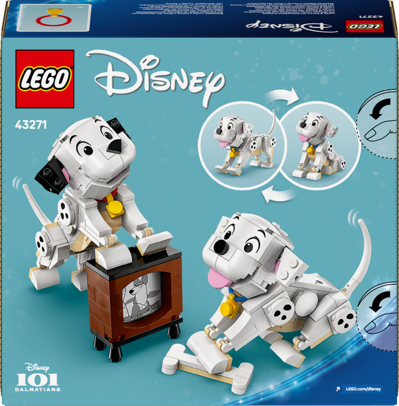 LEGO® │ Disney 43271 Štěňátka Štístko a Penny z filmu 101 dalmatinů