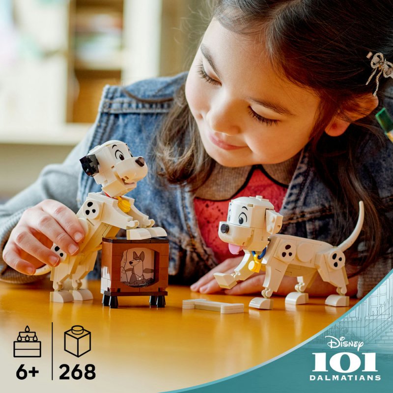 LEGO® │ Disney 43271 Štěňátka Štístko a Penny z filmu 101 dalmatinů
