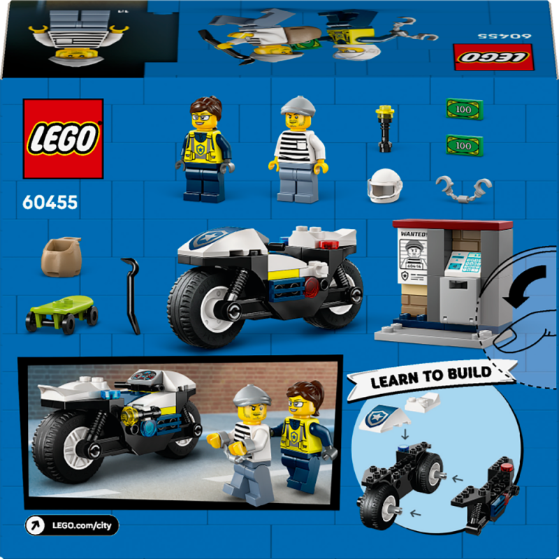 LEGO® City 60455 Honička na policejní motorce