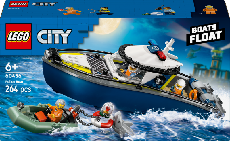 LEGO® City 60456 Honička v policejní lodi