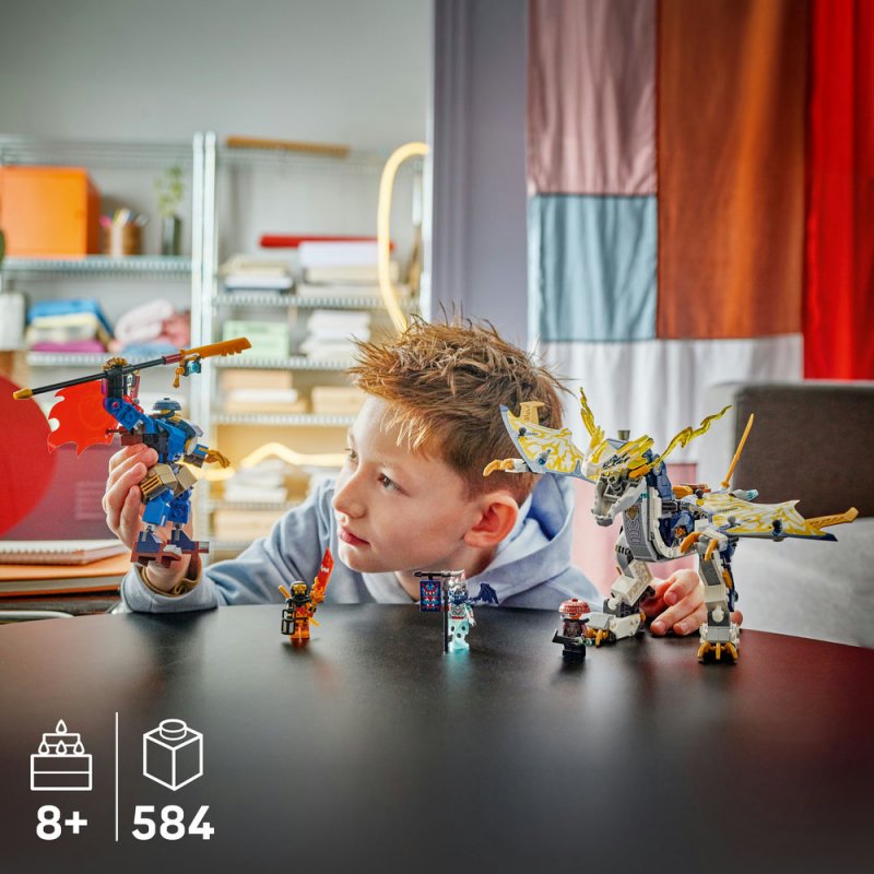 LEGO® NINJAGO® 71843 Rogue a robotický dračí jezdec