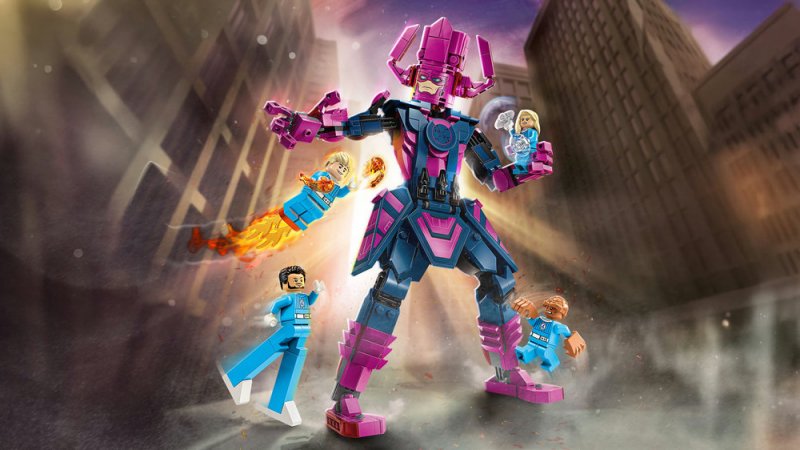 LEGO® │ Marvel 76316 Fantastická čtyřka vs. sestavitelná figurka Galactuse