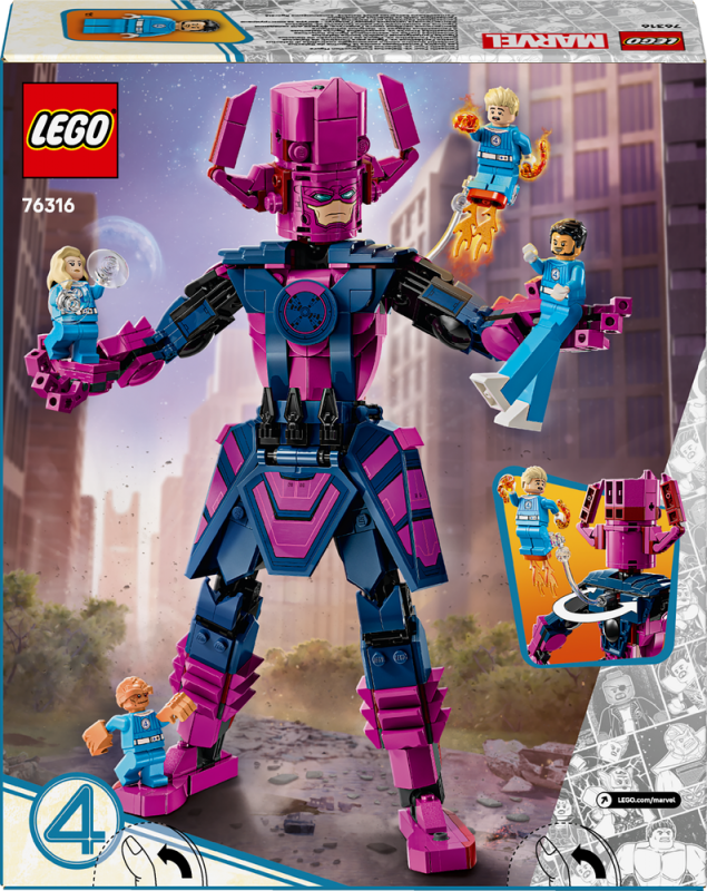 LEGO® │ Marvel 76316 Fantastická čtyřka vs. sestavitelná figurka Galactuse