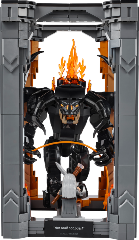 LEGO® Icons 10367 Knižní zarážka: Pán prstenů – Balrog™