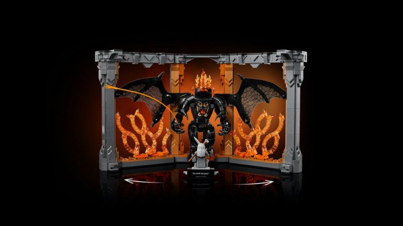 LEGO® Icons 10367 Knižní zarážka: Pán prstenů – Balrog™