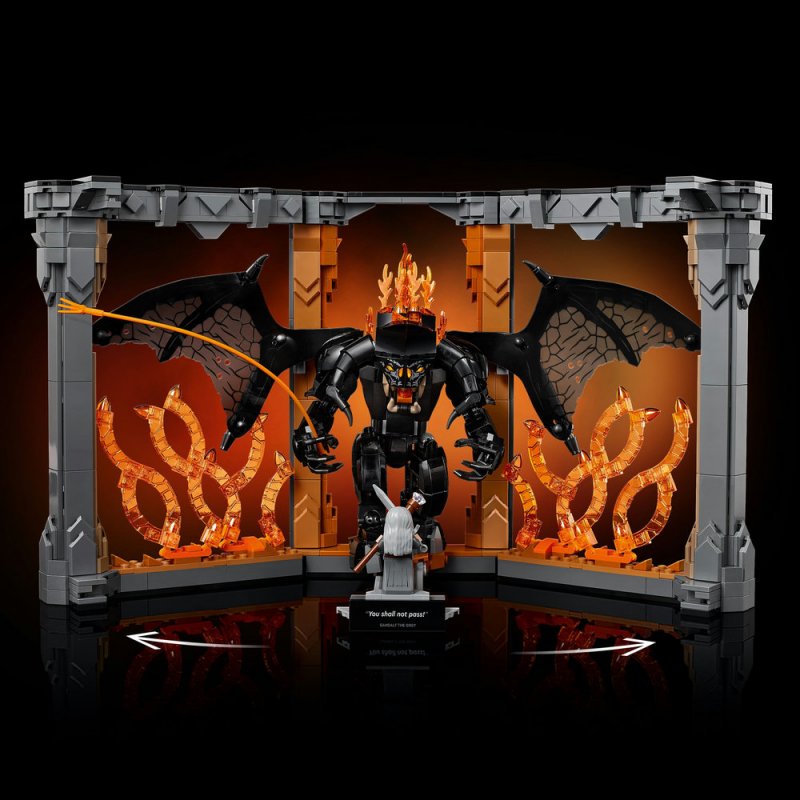 LEGO® Icons 10367 Knižní zarážka: Pán prstenů – Balrog™
