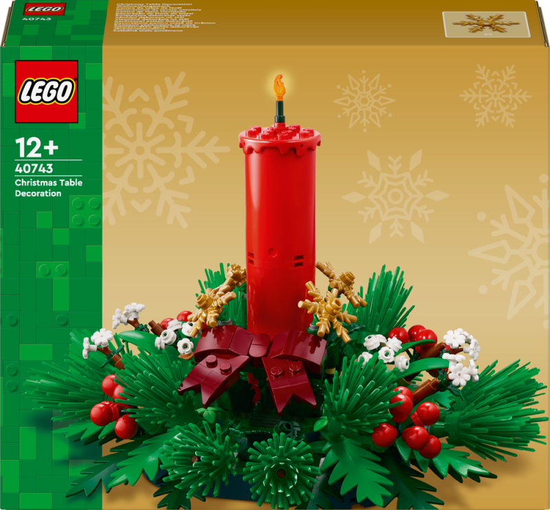 LEGO® Iconic 40743 Vánoční dekorace na stůl