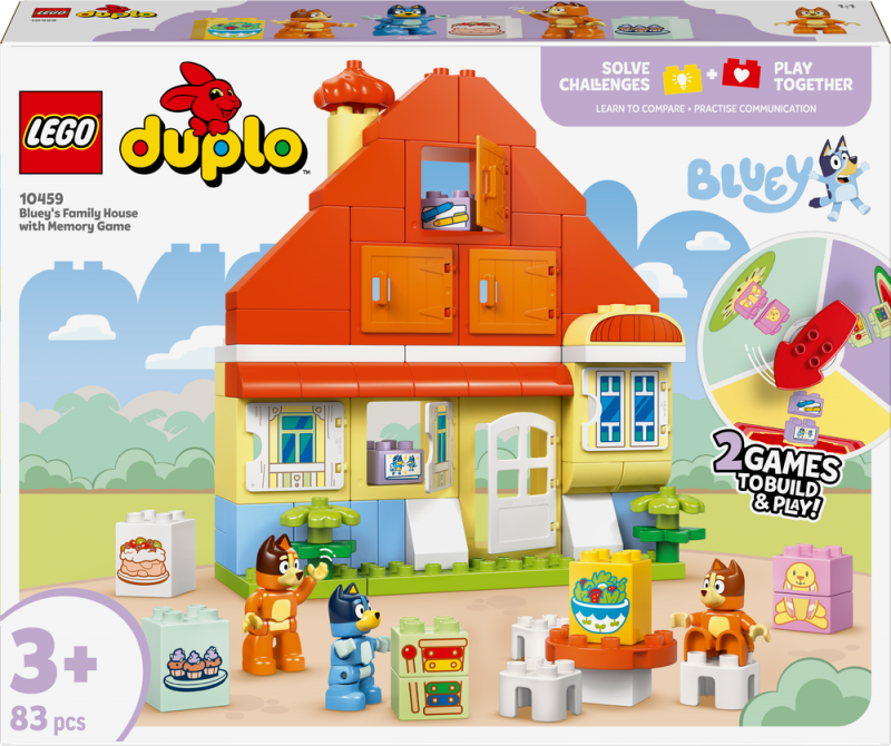 LEGO® DUPLO® 10459 Dům Bluey a paměťová hra
