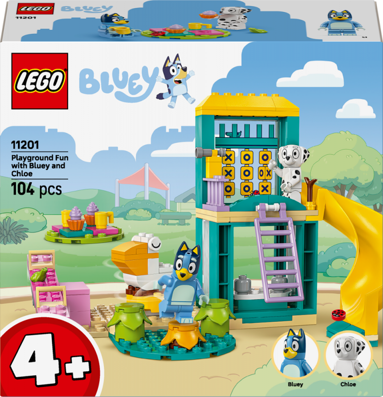 LEGO® Bluey 11201 Bluey, Chloe a zábava na hřišti