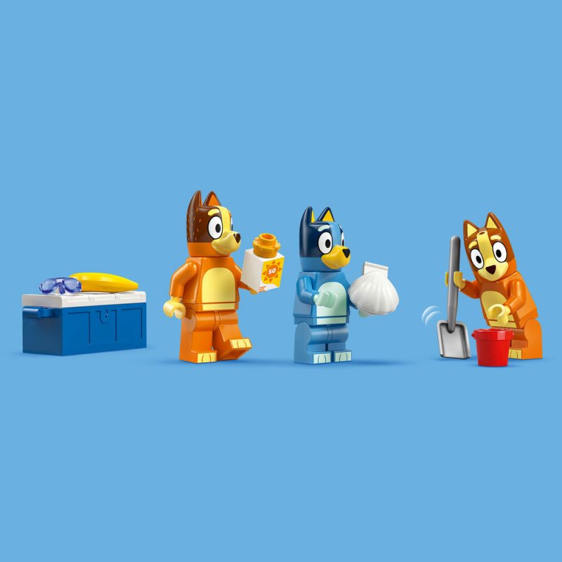 LEGO® Bluey 11202 Bluey a rodinný výlet autem na pláž