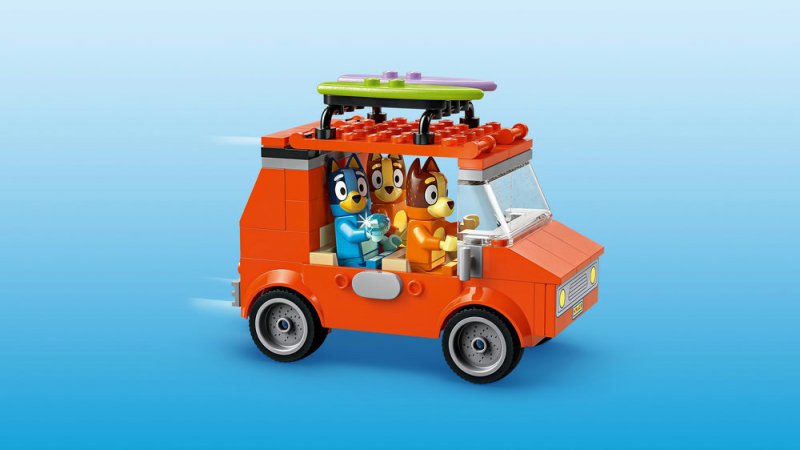 LEGO® Bluey 11202 Bluey a rodinný výlet autem na pláž
