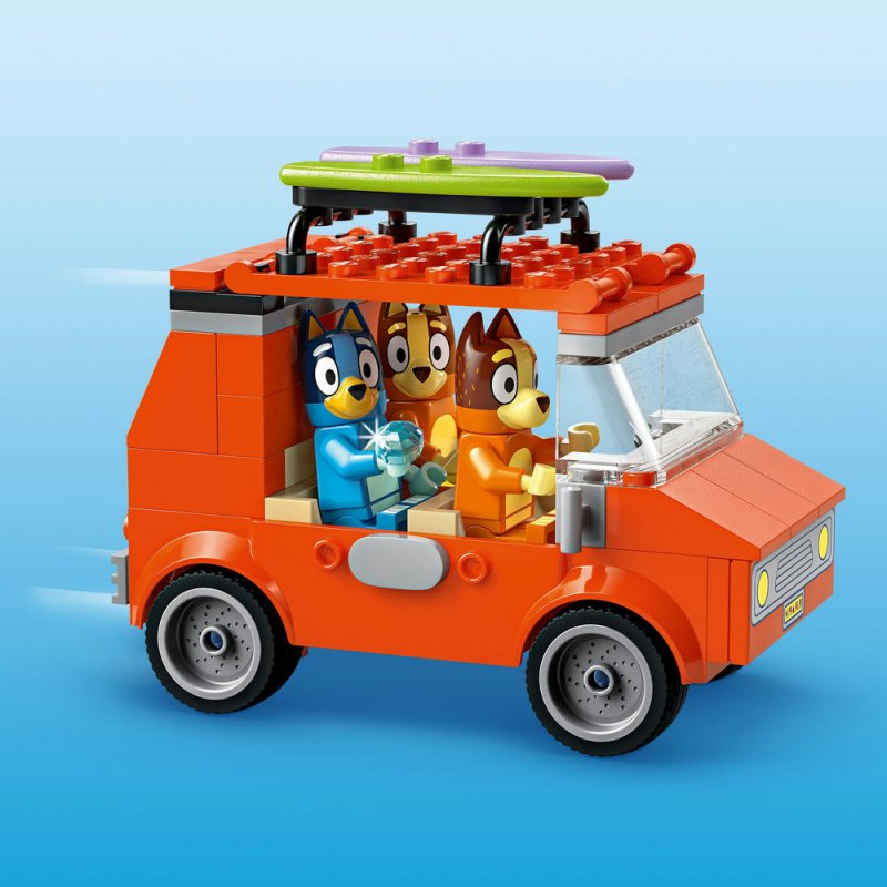 LEGO® Bluey 11202 Bluey a rodinný výlet autem na pláž