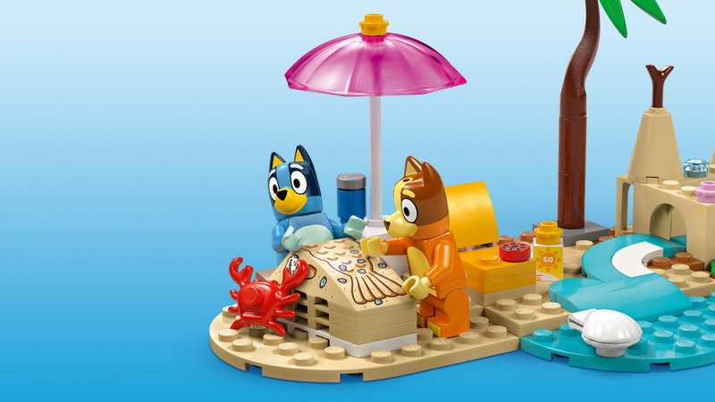 LEGO® Bluey 11202 Bluey a rodinný výlet autem na pláž