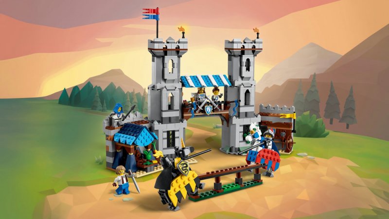 LEGO® Creator 3v1 31168 Středověký hrad a rytíři na koních