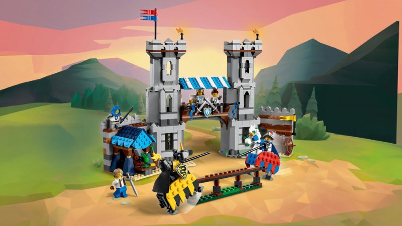 LEGO® Creator 3v1 31168 Středověký hrad a rytíři na koních