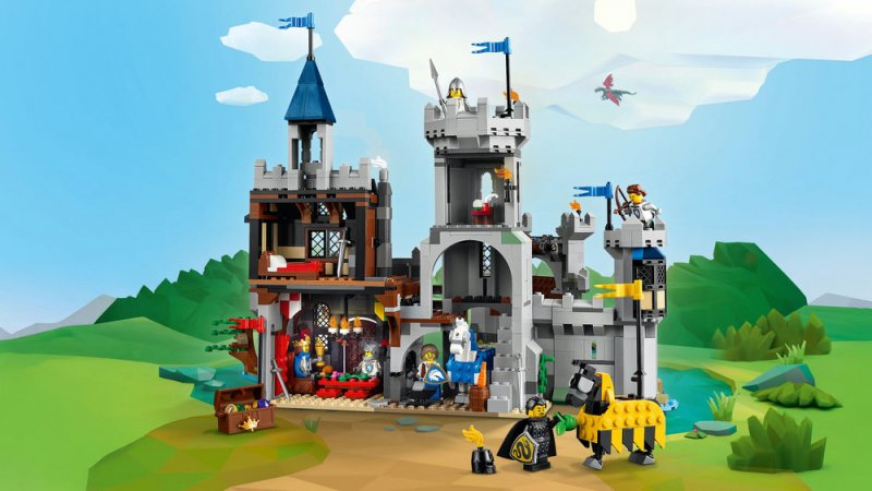 LEGO® Creator 3v1 31168 Středověký hrad a rytíři na koních