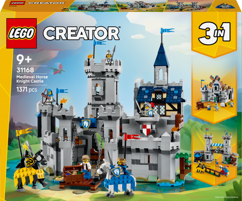 LEGO® Creator 3v1 31168 Středověký hrad a rytíři na koních