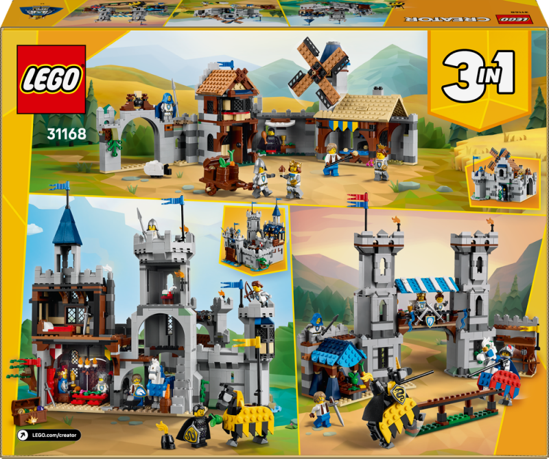 LEGO® Creator 3v1 31168 Středověký hrad a rytíři na koních