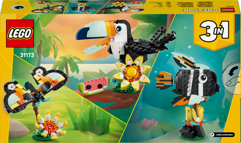 LEGO® Creator 3v1 31173 Divoká zvířata: Tropický tukan