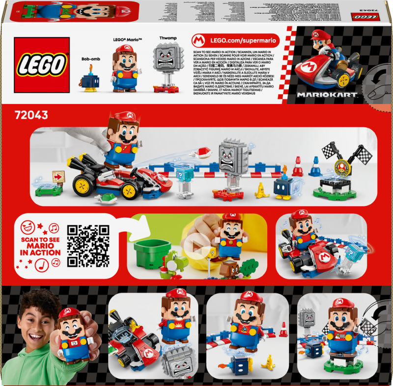 LEGO® Super Mario™ 72043 Mario Kart™ – Interaktivní LEGO® Mario™ a Standard Kart